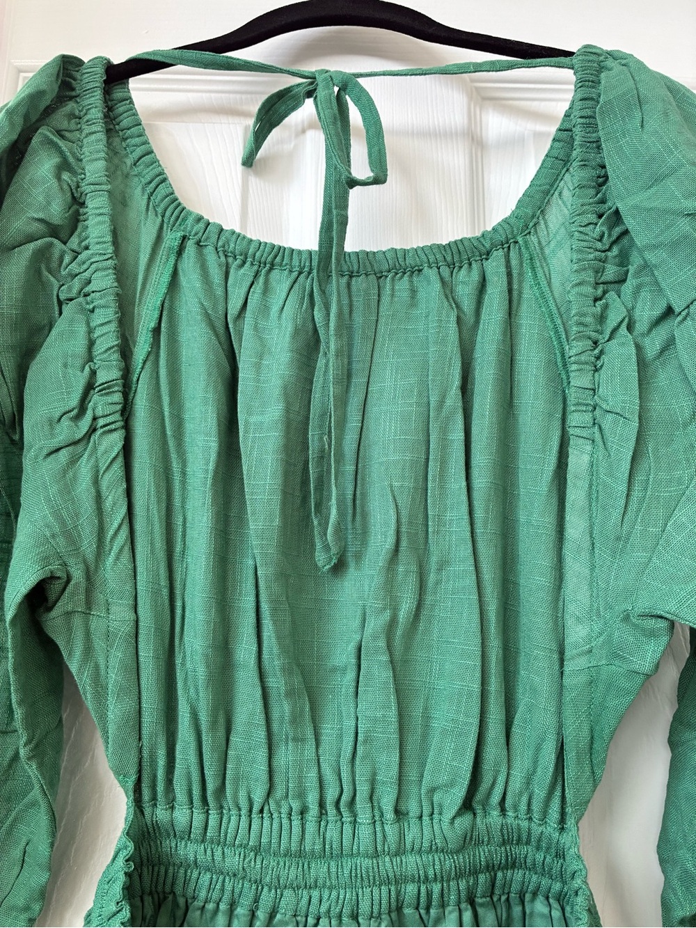 Free People Green Tiered Backless Maxi Dress - Picture 2 of 8